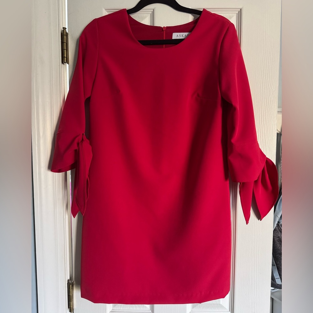 Red mini dress